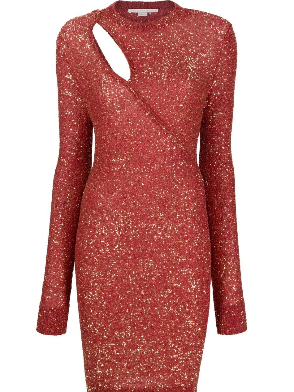 Affordable cut-out Women dress McCartney Stella sequin-embellished 0424